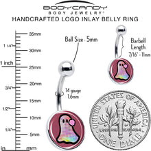 Load image into Gallery viewer, Disco Spirit Ghost Belly Ring by Onyx O
