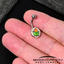 Load image into Gallery viewer, Dumpster Fire Belly Ring by Onyx O
