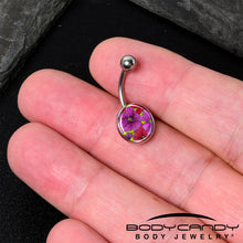 Load image into Gallery viewer, Blossom Creation Tropical Floral Flowers Belly Ring by Onyx O
