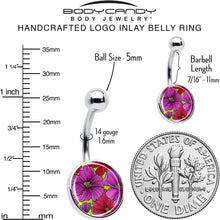 Load image into Gallery viewer, Blossom Creation Tropical Floral Flowers Belly Ring by Onyx O
