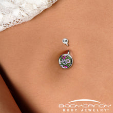Load image into Gallery viewer, Blossom Creation Paradise of Pink Flowers Belly Ring by Onyx O
