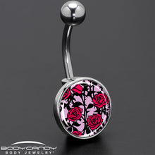 Load image into Gallery viewer, Blossom Creation Floral Love of Roses Belly Ring by Onyx O
