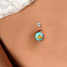 Load image into Gallery viewer, Fortune Cookie Belly Ring by Onyx O
