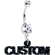 Load image into Gallery viewer, Custom Double Gem Personalized Name Belly Ring
