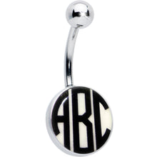 Load image into Gallery viewer, Custom Glow in the Dark Logo Personalized Initial Belly Ring
