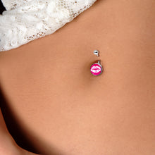 Load image into Gallery viewer, Red Hot Lips Belly Ring by Onyx O
