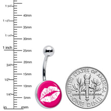 Load image into Gallery viewer, Red Hot Lips Belly Ring by Onyx O
