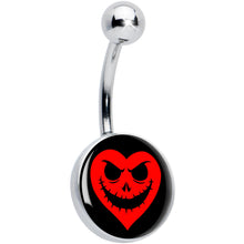 Load image into Gallery viewer, Valentine Jack O Heart Belly Ring by Onyx O
