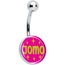 Load image into Gallery viewer, Pink JOMO Belly Ring by Onyx O
