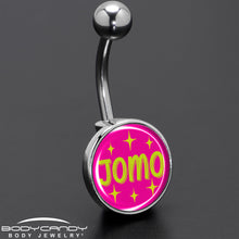 Load image into Gallery viewer, Pink JOMO Belly Ring by Onyx O
