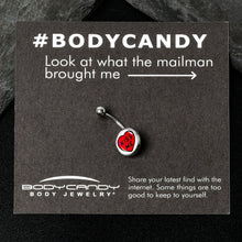 Load image into Gallery viewer, Kiss Me Candy Heart Belly Ring by Onyx O
