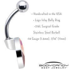 Load image into Gallery viewer, Mountain Sunrise Belly Ring by Onyx O
