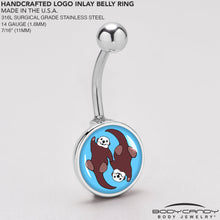 Load image into Gallery viewer, Oh My Otters Animal Belly Ring by Onyx O
