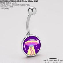 Load image into Gallery viewer, Style Space Invasion UFO Belly Ring by Onyx O

