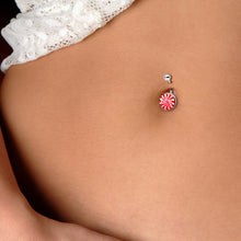 Load image into Gallery viewer, Holiday Peppermint Candy Belly Ring
