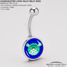 Load image into Gallery viewer, Pufferfish Belly Ring by Onyx O
