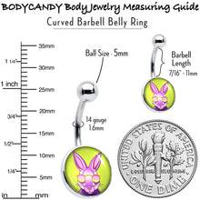 Load image into Gallery viewer, Cool Shades Bunny Belly Ring by Onyx O
