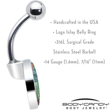 Load image into Gallery viewer, Reverse Alien UFO AbductionBelly Ring by Onyx O
