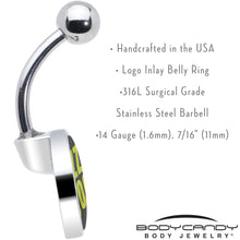Load image into Gallery viewer, RIZZ GOD Belly Ring by Onyx O
