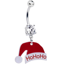 Load image into Gallery viewer, Custom Santa Hat Personalized Dangle Belly Ring

