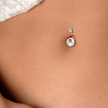 Load image into Gallery viewer, Christmas Peace Love Santa Belly Ring by Onyx O

