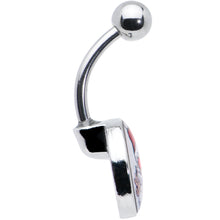 Load image into Gallery viewer, Christmas Peace Love Santa Belly Ring by Onyx O
