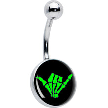 Load image into Gallery viewer, Shaka Hand Belly Ring by Onyx O
