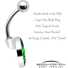Load image into Gallery viewer, Shaka Hand Belly Ring by Onyx O

