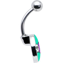 Load image into Gallery viewer, Retro Pixel Skull Belly Ring by Onyx O
