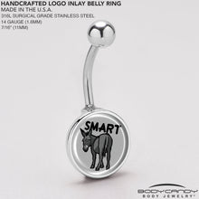 Load image into Gallery viewer, Donkey Smart Ass Belly Ring by Onyx O

