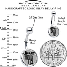 Load image into Gallery viewer, Donkey Smart Ass Belly Ring by Onyx O
