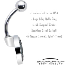 Load image into Gallery viewer, Donkey Smart Ass Belly Ring by Onyx O
