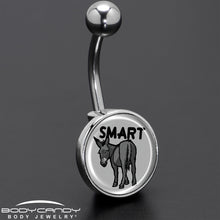 Load image into Gallery viewer, Donkey Smart Ass Belly Ring by Onyx O
