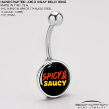 Load image into Gallery viewer, Spicy and Saucy Belly Ring by Onyx O
