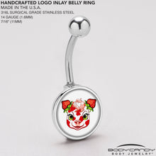 Load image into Gallery viewer, Stawberry Cow Belly Ring by Onyx O
