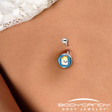 Load image into Gallery viewer, Burning Marshmallow Belly Ring by Onyx O
