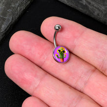 Load image into Gallery viewer, Sunflower Cactus Belly Ring by Onyx O
