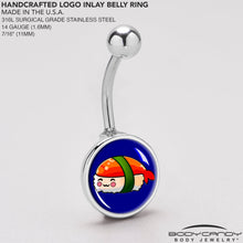Load image into Gallery viewer, Sushi Belly Ring by Onyx O
