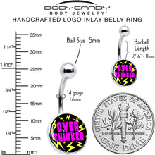 Load image into Gallery viewer, Over Thinker Impact Belly Ring by Onyx O

