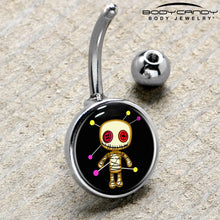 Load image into Gallery viewer, Voodoo Doll Belly Ring by Onyx O

