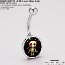 Load image into Gallery viewer, Voodoo Doll Belly Ring by Onyx O
