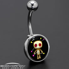 Load image into Gallery viewer, Voodoo Doll Belly Ring by Onyx O
