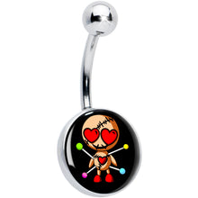 Load image into Gallery viewer, Valentine Heart Voodoo Doll Belly Ring
