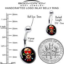 Load image into Gallery viewer, Valentine Heart Voodoo Doll Belly Ring
