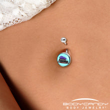 Load image into Gallery viewer, Holiday Christmas Hearse Belly Ring by Onyx O
