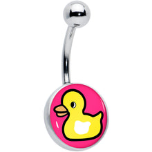Load image into Gallery viewer, Yellow Ducky Belly Ring by Onyx O
