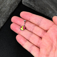 Load image into Gallery viewer, Yellow Ducky Belly Ring by Onyx O
