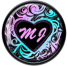 Load image into Gallery viewer, Custom Tribal Initial Acrylic Personalized Saddle Plug - buy 2 for a pair
