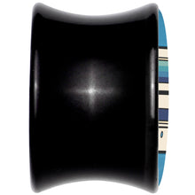 Load image into Gallery viewer, Black Acrylic Retro Cassette Double Flare Plug Set by Onyx O
