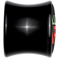 Load image into Gallery viewer, Jolly AF Festive Holiday Christmas Acrylic Saddle Plug Set by Onyx O

